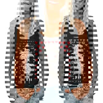 Cute Lamb Lovers For Girls Just A Girl Who Loves Lambs Women Tank Top - Thegiftio