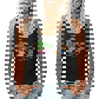 Dachshund Through The Snow Dachshund Dog Mom Christmas Women Tank Top | Mazezy