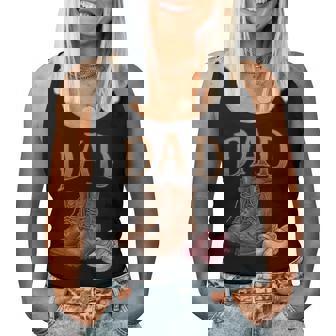 Dad Of Daughter Vintage Boots Father Girl Proud Dad Women Tank Top | Seseable FR