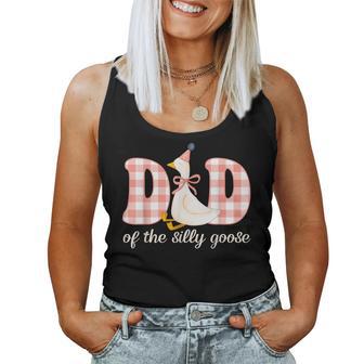 Dad Of The Silly Goose Birthday Girl Party Family Matching Women Tank Top - Monsterry