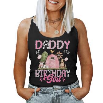 Daddy Of The Birthday Girl 1St Birthday Pink Farm Women Tank Top - Thegiftio