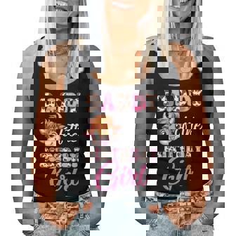 Daddy Of The Birthday Girl Highland Cow Farm 1St Birthday Women Tank Top - Monsterry