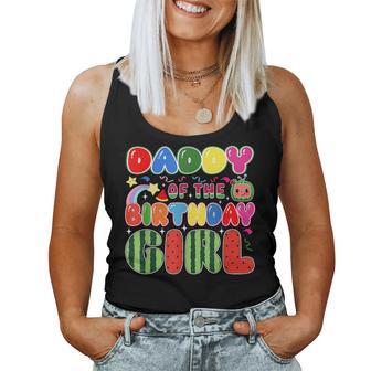 Daddy Of The Birthday Girl Melon Family Matching Women Tank Top - Thegiftio