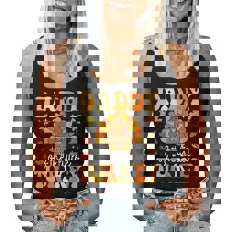 Daddy Of The Little Turkey Thanksgiving Baby Shower Fall Women Tank Top - Thegiftio