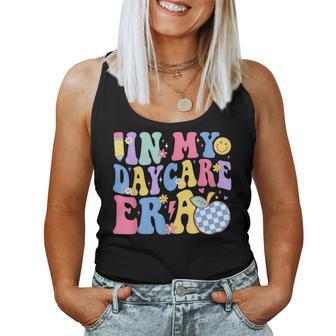 In My Daycare Era Groovy Teacher Daycare First Day Of School Women Tank Top - Thegiftio UK