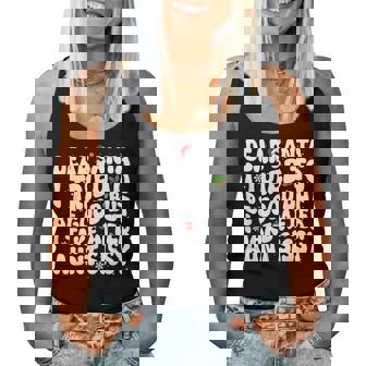 Dear Santa I Tried To Be Good But Take After Aunt Christmas Women Tank Top | Mazezy