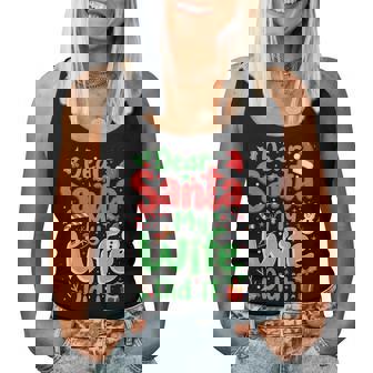 Dear Santa My Wife Did It Christmas Pjs Husband Xmas Women Tank Top | Mazezy