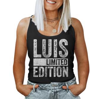 Divertida Camisa De Broma Con Nombre Personalizado Luis Edición Limitada Cuello Camiseta sin mangas para mujer - Regaloses
