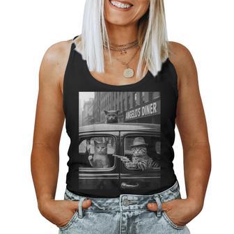 Divertido Gángster Gato Diciendo Mafia Mobster Noir Humor Es Yo Camiseta sin mangas para mujer - Regaloses