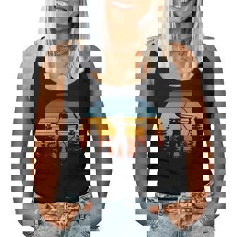 Donna Ragazza Di Tiro Con L'arco Arco Da Arciere Tramonto Retrò Con Collo A Canotta da donna - Novitaregali