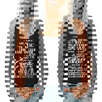 If You Dont Want A Sarcastic Answer Saying Humor Women Tank Top - Monsterry