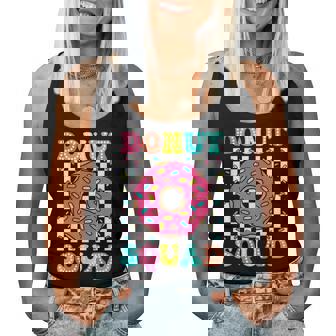 Donut Squad Groovy Donut Lover Birthday Party Girls Women Tank Top - Thegiftio