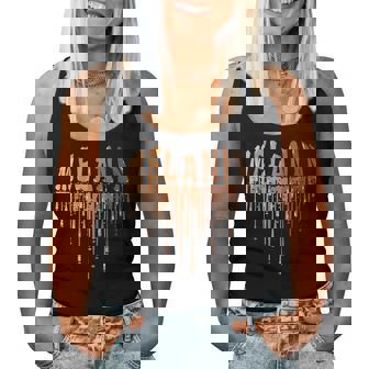 Drippin Melanin Heart Love Black History Pride Girls Women Tank Top - Monsterry