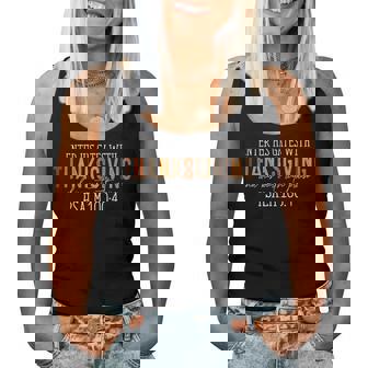 Enter His Gates With Thanksgiving Christian Thankful Autumn Women Tank Top | Seseable FR