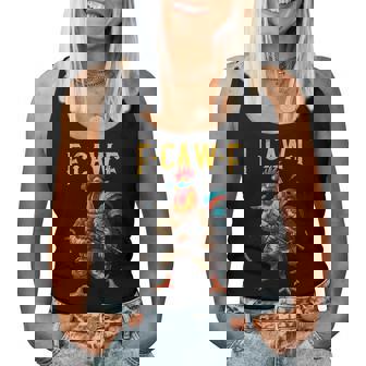 F-Caw-F Camo Chicken Tactical Rooster Military Fcawf Women Tank Top - Monsterry