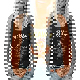 F-Caw-F Rooster Meme Fcawf Chicken Humor Joke F'caw-F Women Tank Top | Seseable FR