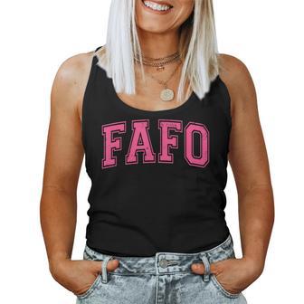 Fafo Fuck Around And Find Out Sarcastic Meme Saying Women Tank Top - Thegiftio UK