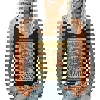 Fall Cleanup Crew Leaf Season Raking Meme Seasonal Chore Women Tank Top | Seseable FR