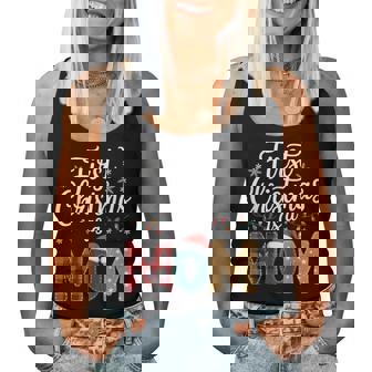 First Christmas As A Mom Festive Holiday Pregnancy Party Women Tank Top - Monsterry