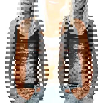 French Bulldog Drinking Iced Coffee Animal Women Tank Top - Monsterry