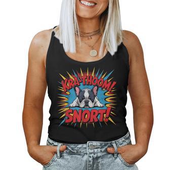 French Bulldog Snort Dog Lovers Frenchie Mom Women Tank Top | Seseable UK