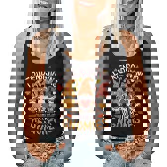 Friendsgiving With My Gnomies Matching Fall Thanksgiving Women Tank Top - Thegiftio