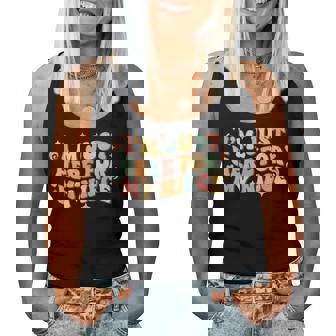 Aunt Life I'm Just Here For My Niece Auntie Groovy Women Tank Top - Monsterry