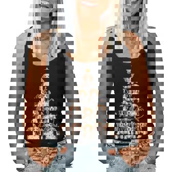 Beagle Christmas Tree Dog Lovers Xmas Women Tank Top - Monsterry