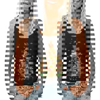 Chicken Christmas Tree Ornament Decor Xmas Farm Animal Women Tank Top | Seseable CA