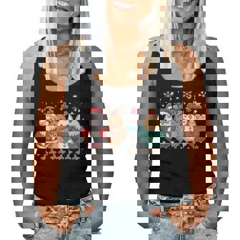 Chicken Christmas Tree Santa Xmas Hen Chicken Lover Women Tank Top | Seseable CA