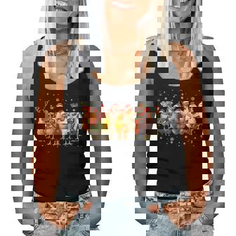 Chicken Crew Santa Reindeer Christmas Xmas Women Women Tank Top | Mazezy