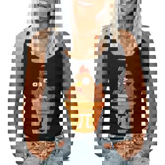 Chicken Pot Pi Day Pie Math Lover Geek 314 Women Tank Top | Seseable CA