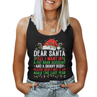 Christmas For Adult Dear Santa Women Tank Top - Thegiftio UK