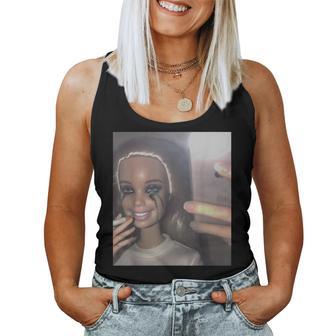 Cry Doll Face Meme Women Women Tank Top - Thegiftio UK