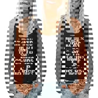 Duck Lover Phrase M R Ducks Retro Waterfowl Humor Women Tank Top - Monsterry