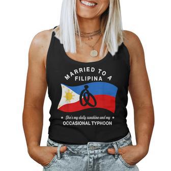 Filipino Wife Saying Married To Filipina For Men Women Tank Top - Thegiftio UK