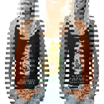 Mamacado Pregnant Avocado Mom Pun レディースタンクトップ - Kawaiitshirt