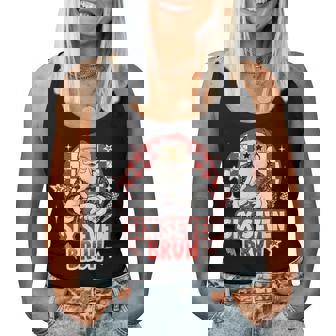 Meme 6 7 Christmas Santa Six Seven Bruh Groovy Women Tank Top | Mazezy