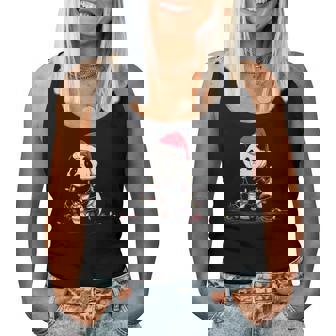 Panda Christmas Graphics Animal Lights Lover Women Tank Top - Thegiftio