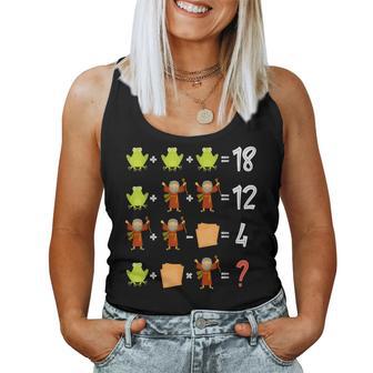 Passover Math Operations Quiz Teacher Student Seder Women Tank Top - Thegiftio UK