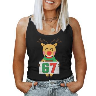 Reindeer Six Seven Christmas 67 Meme Xmas Boys Girls Women Tank Top - Thegiftio UK