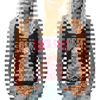 Santa Says Six Seven Christmas 67 Meme Xmas Men Women Tank Top | Seseable CA