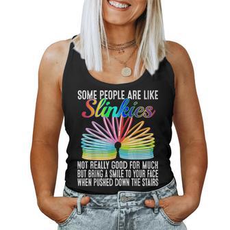 Sarcastic Some People Are Like Slinkies Women Tank Top - Thegiftio UK