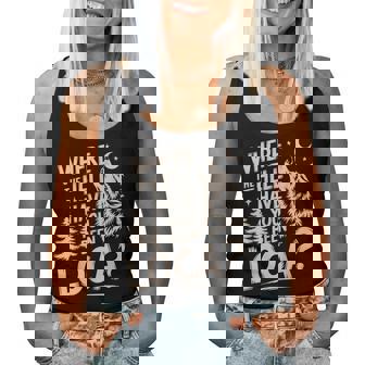 Wolf Where The Hell Have You Been Loca Retro Women Tank Top - Thegiftio