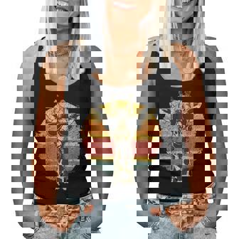 Giraffe Vintage Sunglasses Women Tank Top - Thegiftio