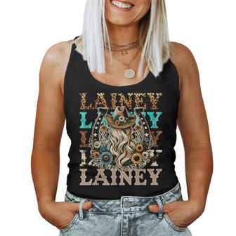 Girl Lainey Name Personalized Name Cowgirl Women Tank Top - Seseable