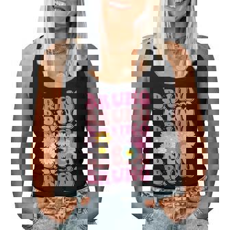 Girl Retro Bruno First Name Personalized Groovy 80'S Women Tank Top - Monsterry