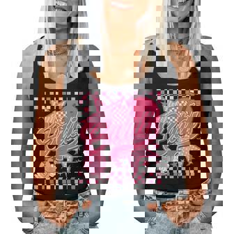 Girl Retro Cardi Groovy Flower First Name Personalized 80S Women Tank Top - Monsterry