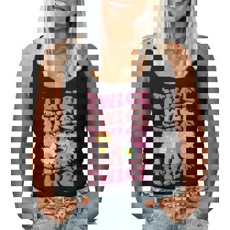 Girl Retro Twice First Name Personalized Groovy 80'S Women Tank Top - Monsterry