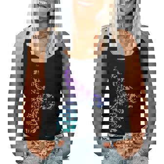 Girls Whale Mermaid Tail Fantasy Sea Ocean Themed Women Tank Top - Monsterry